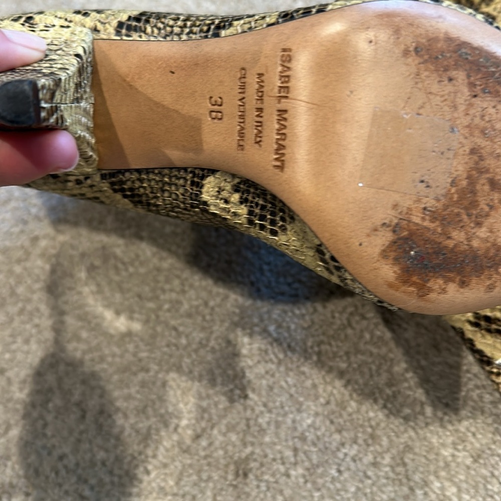 Isabel Marant Snakeskin Ankle Boots - Picture 3 of 6